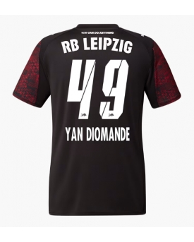 RB Leipzig Yan Diomande #49 Maglia Gara Terza Repliche 2025-26 Maniche Corte